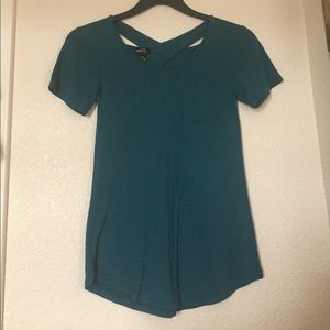 NWOT Teal Cross-back Tee 💙