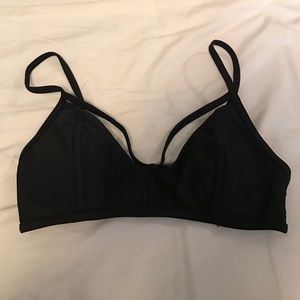 Black bikini top