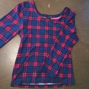 plaid crop top