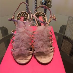 Betsey Johnson "Abigail" Pink Stilettos