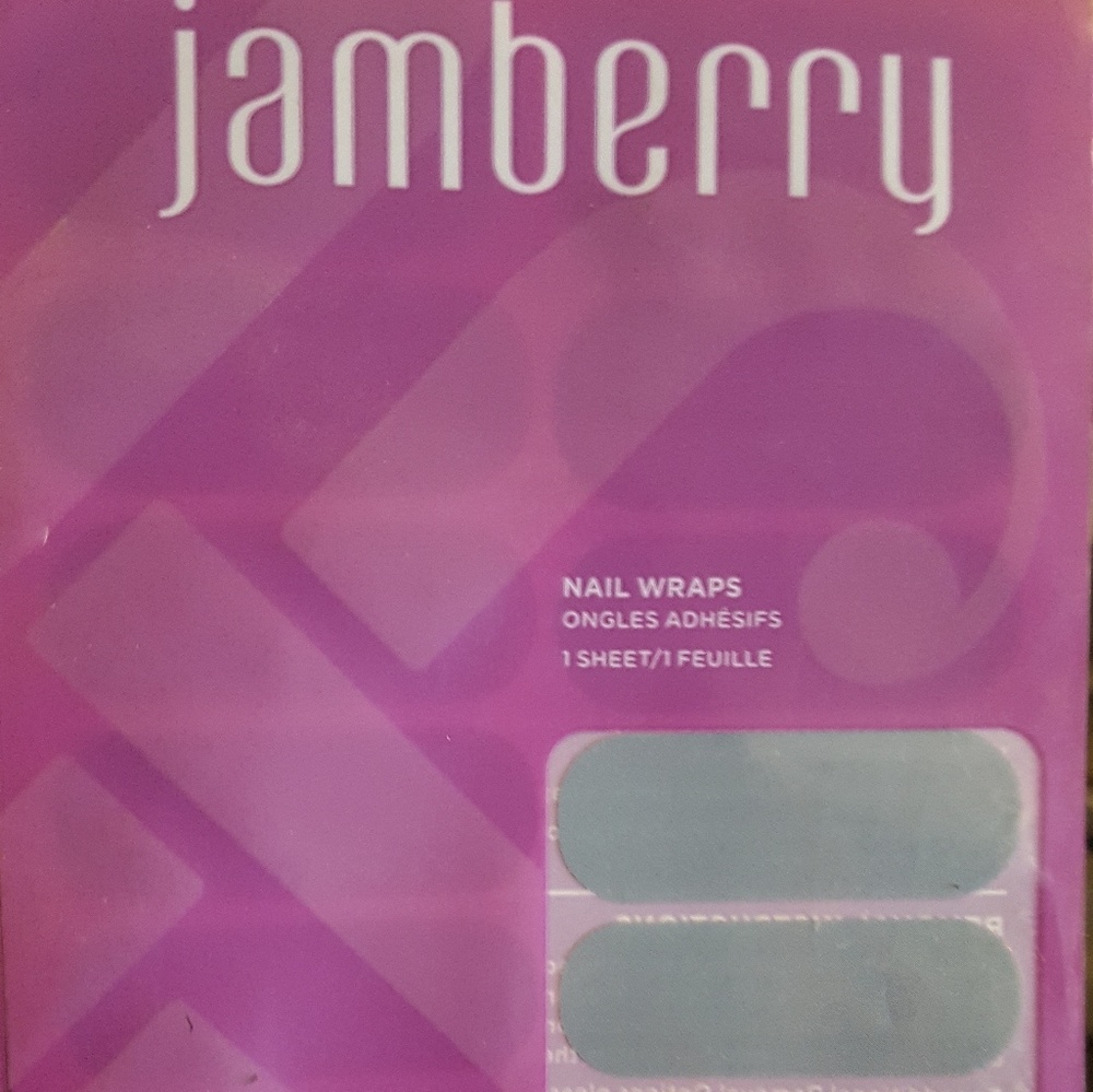 Jamberry nail wraps in matte blue jeans