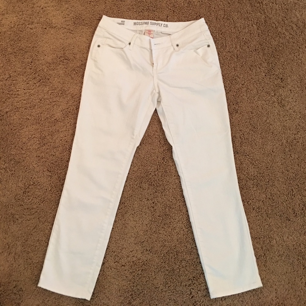 White crop pants size 5