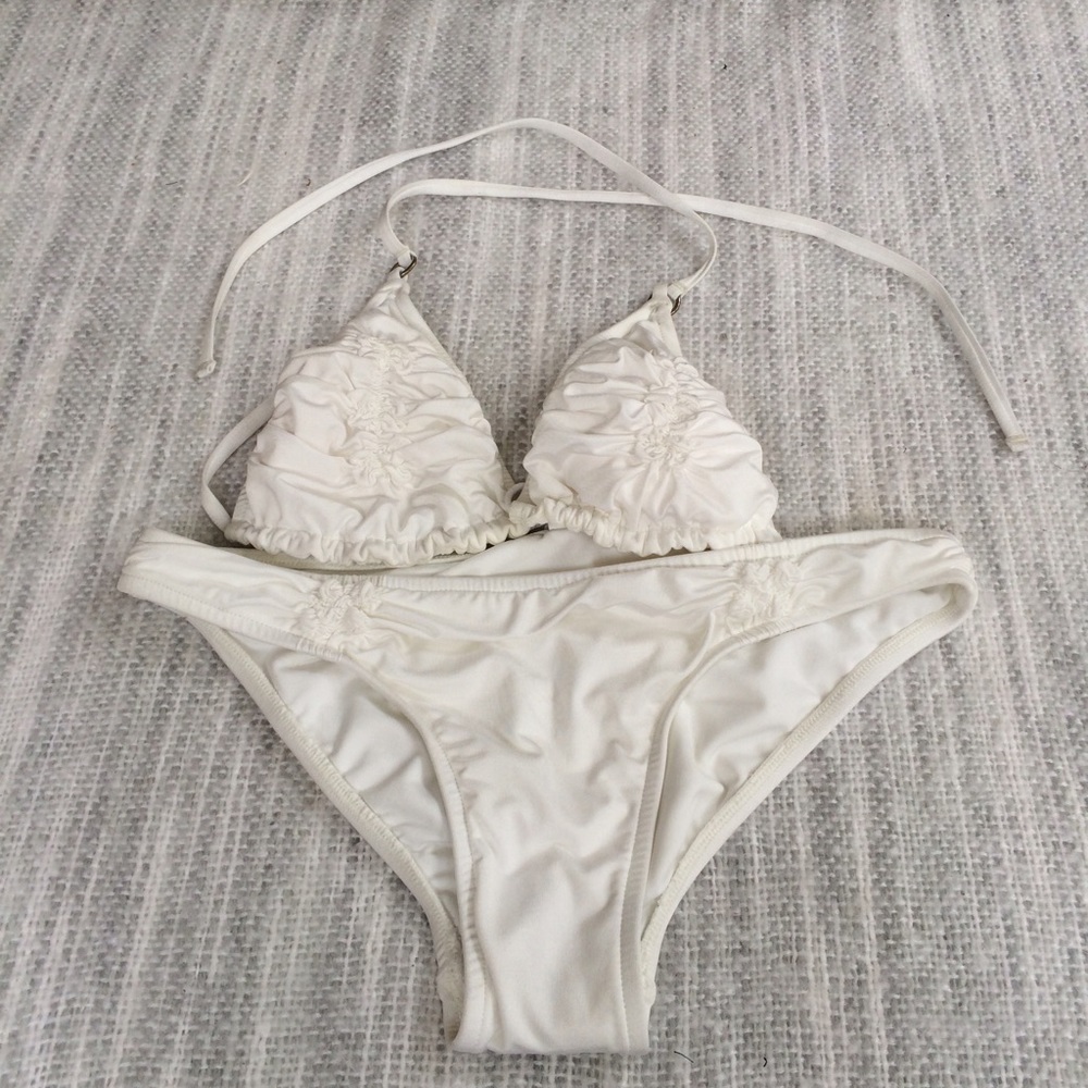 1 Sol white bikini.