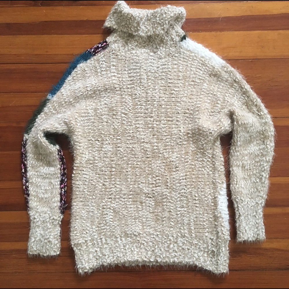 Anthropologie Fluffy Turtleneck Sweater NWOT Small - Picture 2 of 4
