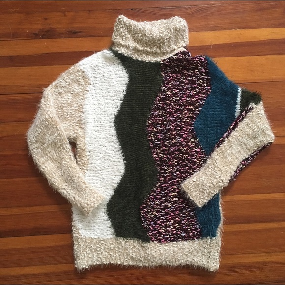 Anthropologie Sweaters - Anthropologie Fluffy Turtleneck Sweater NWOT Small