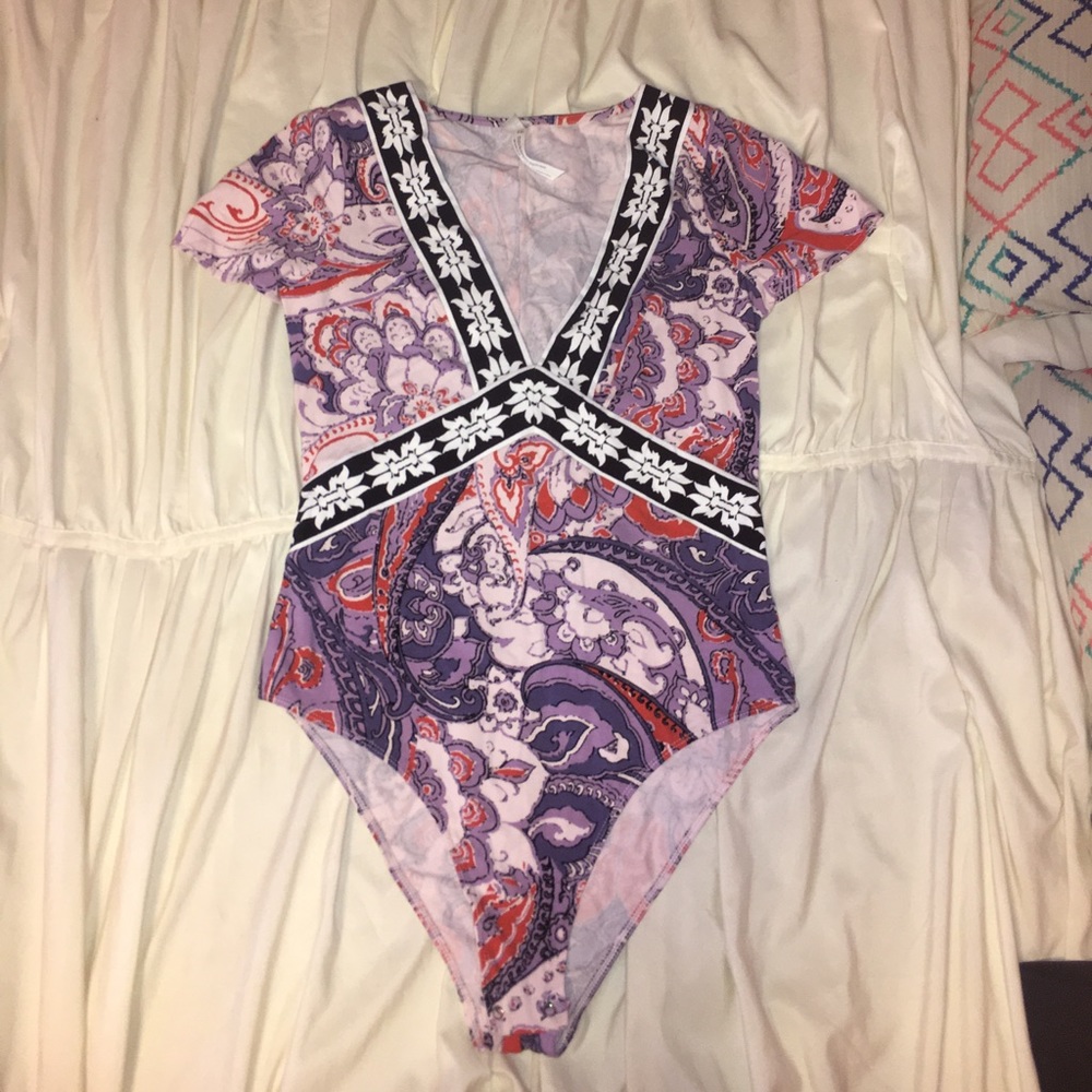 Paisley body suit