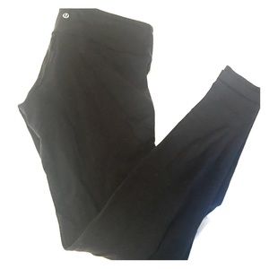 lululemon black wunder under leggings size 6