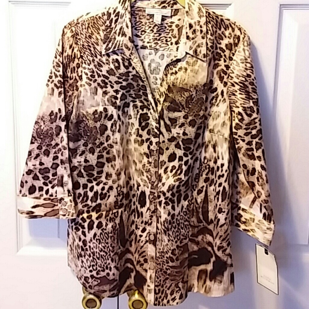 TODAY ONLY ! Dana Buchman Cheetah Print , NWT