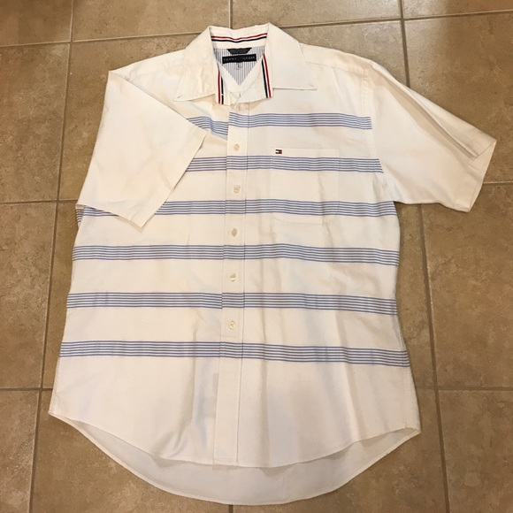 Tommy Hilfiger men's Large white button up. - Picture 1 of 4