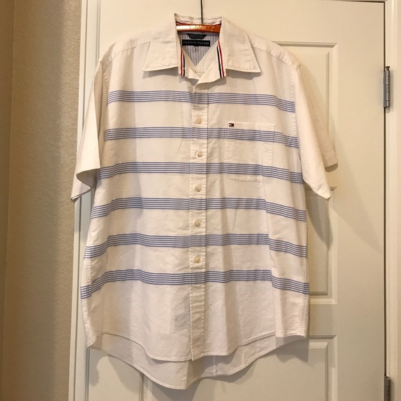 Tommy Hilfiger men's Large white button up. - Picture 4 of 4