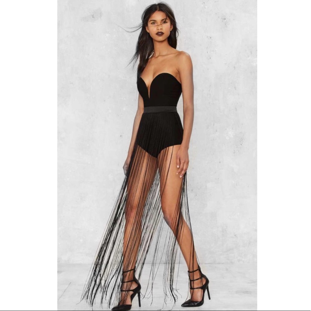 Nasty gal fringe bodysuit