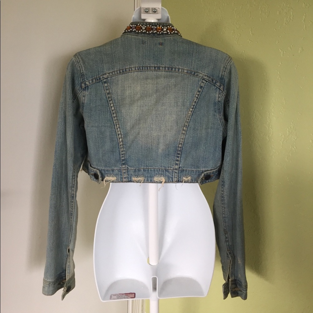 Short denim jacket - Picture 4 of 5