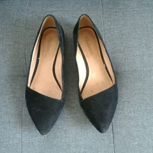 Madewell  Mira suede flat in black