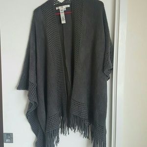 Gray knitted sweater