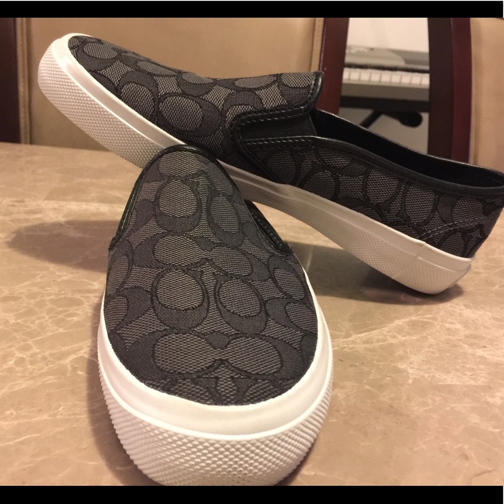 New Coach Chrissy Black Smoke Outline Upper Slip