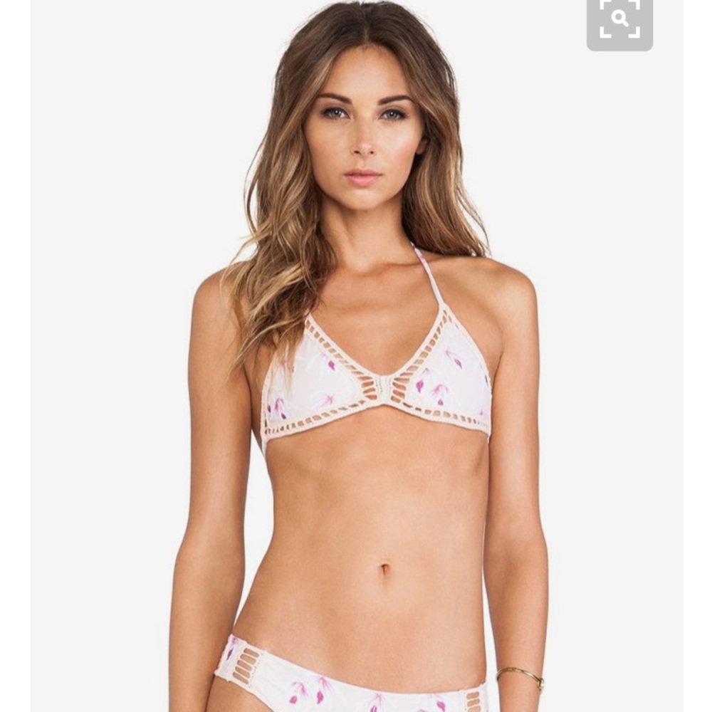 SOLD! Acacia island orchid ANDY bikini top - Picture 6 of 6