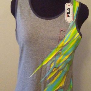 FILA SIZE M LADIES SPORT TANK TOP GREY