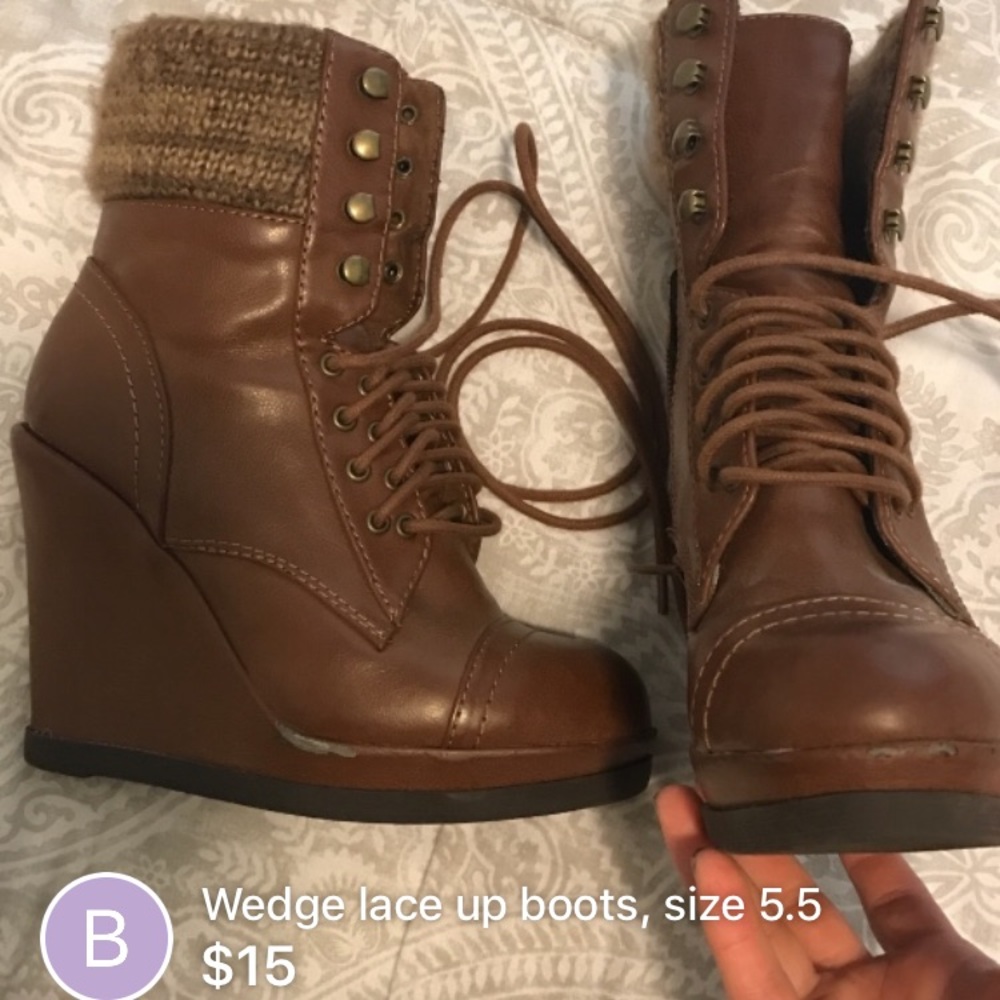 Mossimo wedge booties, size 5.5