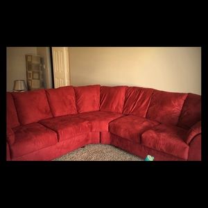 Red sectional