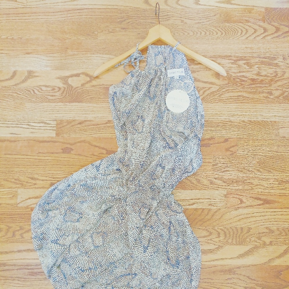 Snake Print Maxi Dress