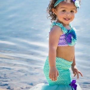 Little Girl size 2t Mermaid Boutique Outfit