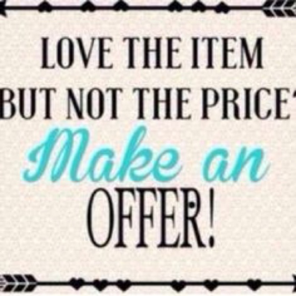 FEEL FREE TO MAKE AN OFFER! ☺️
