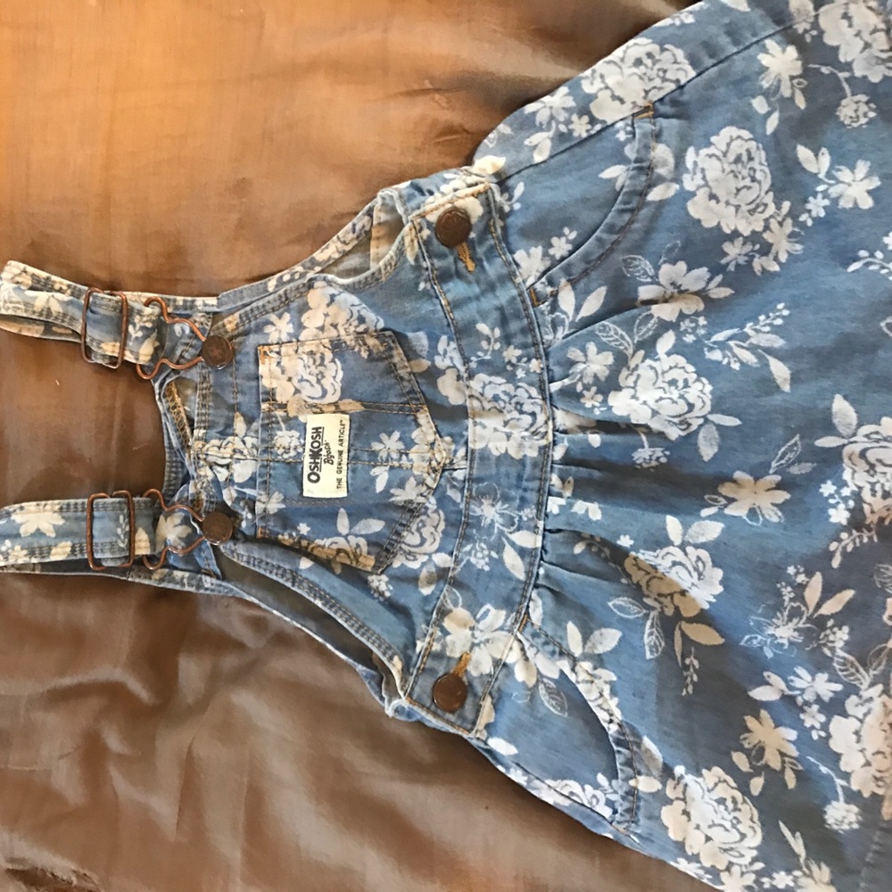 Baby Oshkosh Floral Dress Overalls