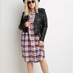 NWT Forever21 plussize plaid sleeveless dress 2x