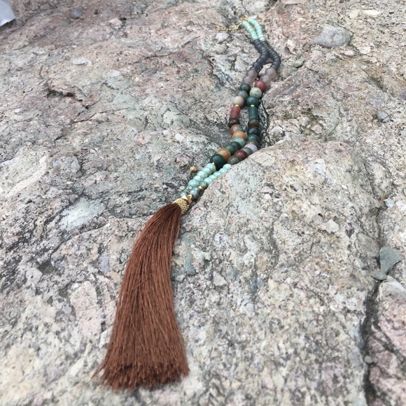 Jewelry - Beaded necklace with tassel