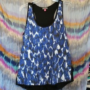 Blue/Black Sequined Shirt