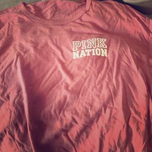 Quarter length Pink Nation T-Shirt