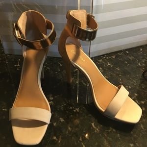 Calvin Klein Vable Open Toe Nude Sandal