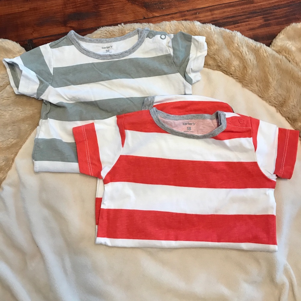 Set of baby boy onesies.