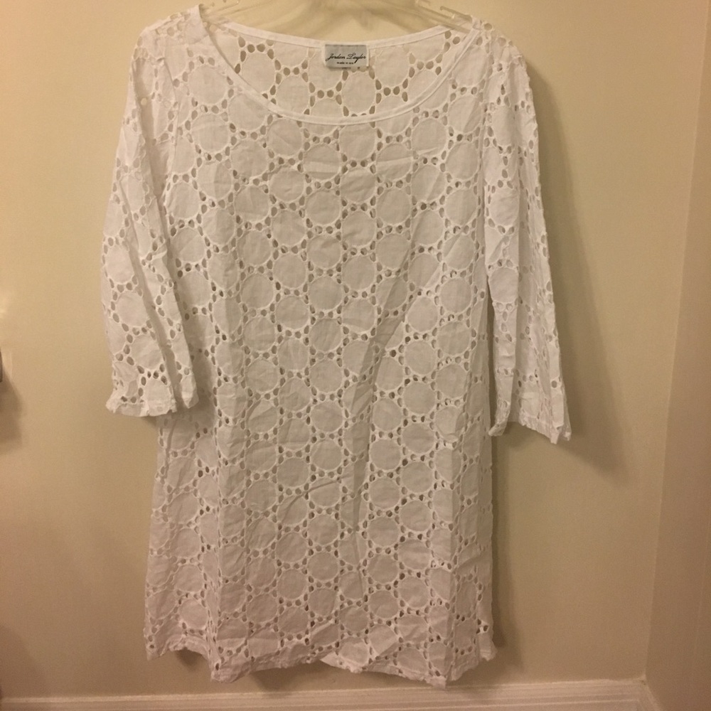Jordan Taylor White Swim Cover Up