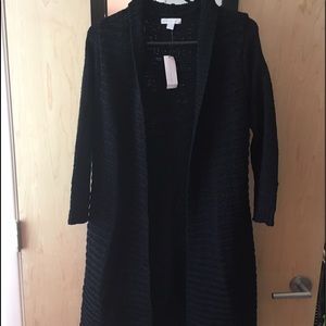 Small Black Duster Cardigan