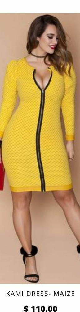KAMI DRESS-MAIZE