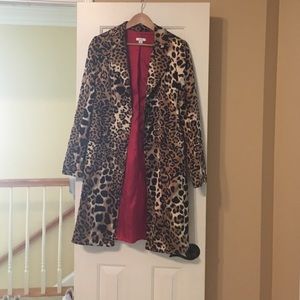 Cache Leopard Print Coat/Jacket