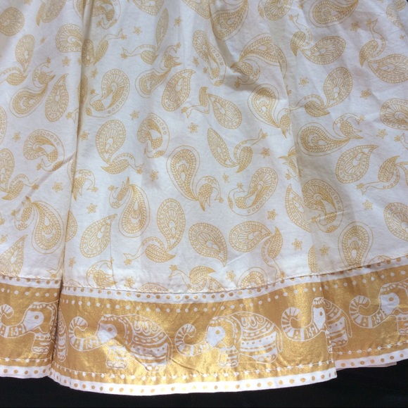 NWT Ivory & Gold Elephant Sundress size US 4-5Y - Picture 3 of 4