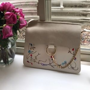 Chloe INSPIRED bag with chain & embroidery