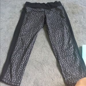 Black design workout pants