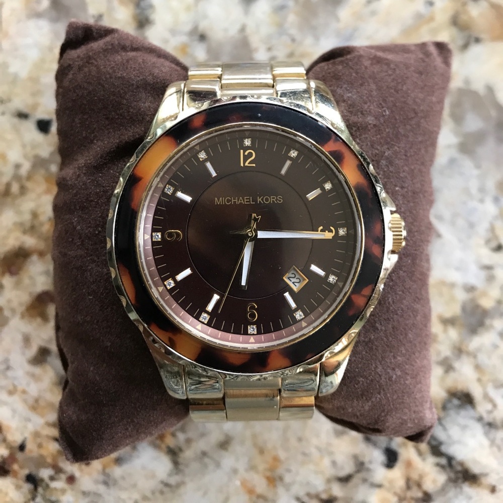 KORS Michael Kors Gold/tortoise women's watch