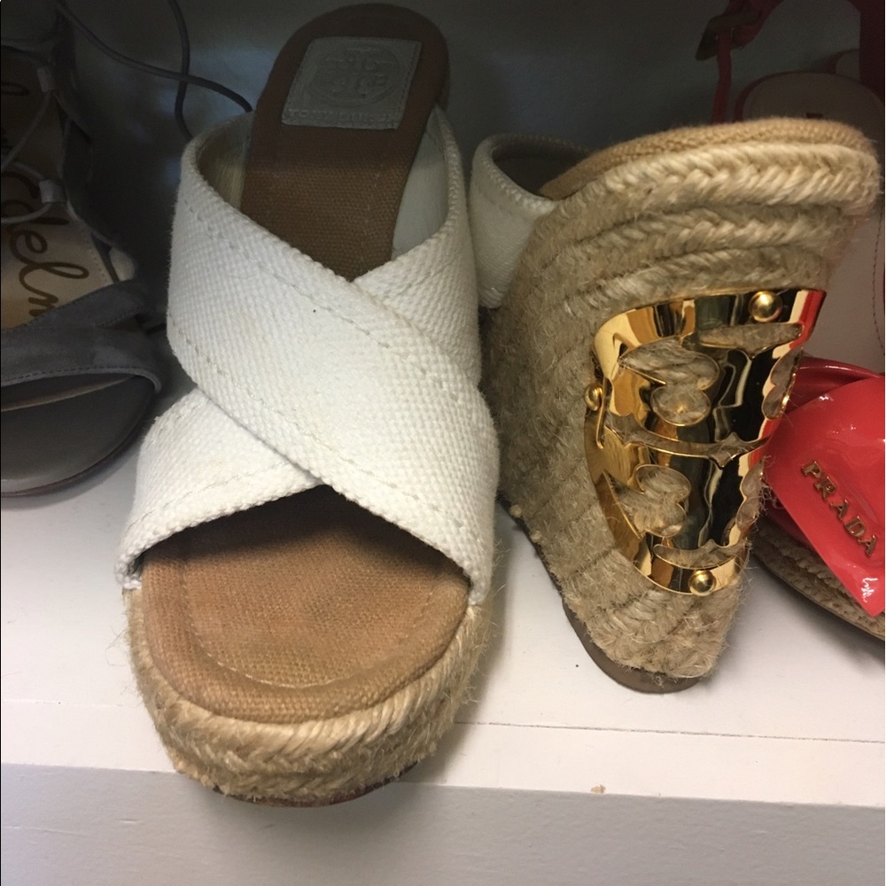 White Tory Burch Espadrilles
