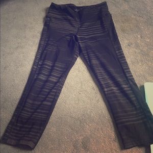 Black design workout leggings