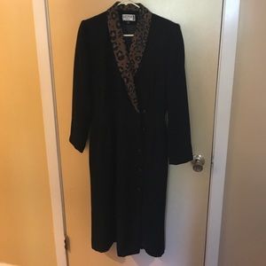 Women's overlap button up dress