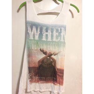 Strappy JC Fits Cowboy Tank Top With Open Back