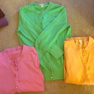 J.CREW CARDIGAN LOT w/ freebie