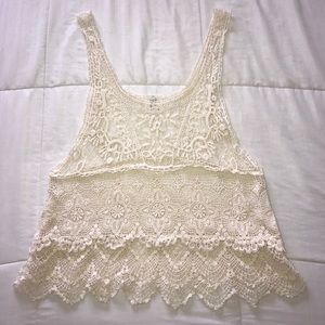 Crochet And Lace Top