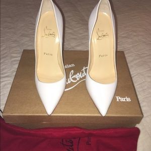 New Christian Louboutin White So Kate 120m Sz 36/6