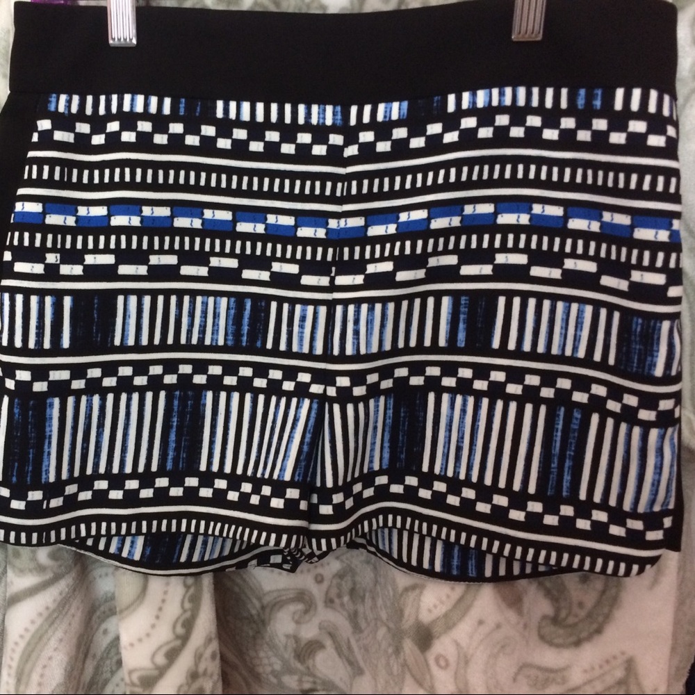 J Crew tribal pattern high waisted shorts