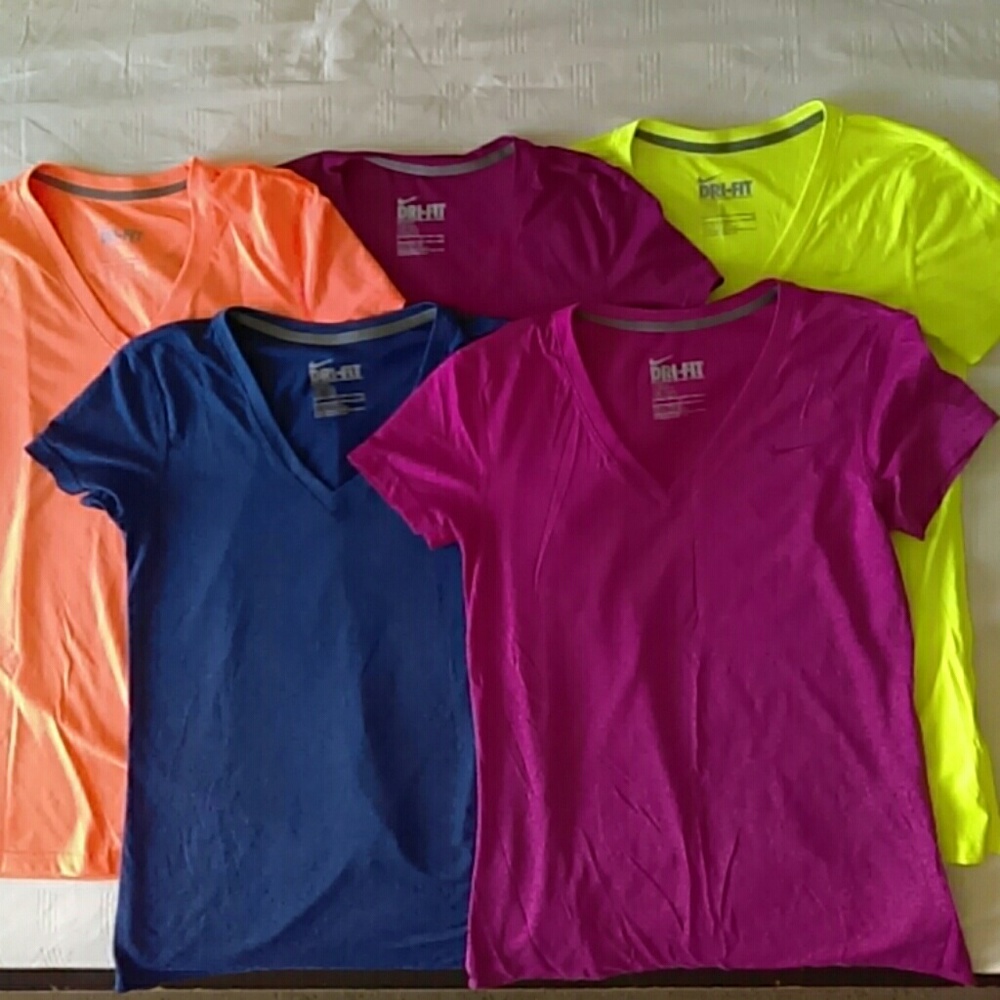5 Nike Dry Fit Tees